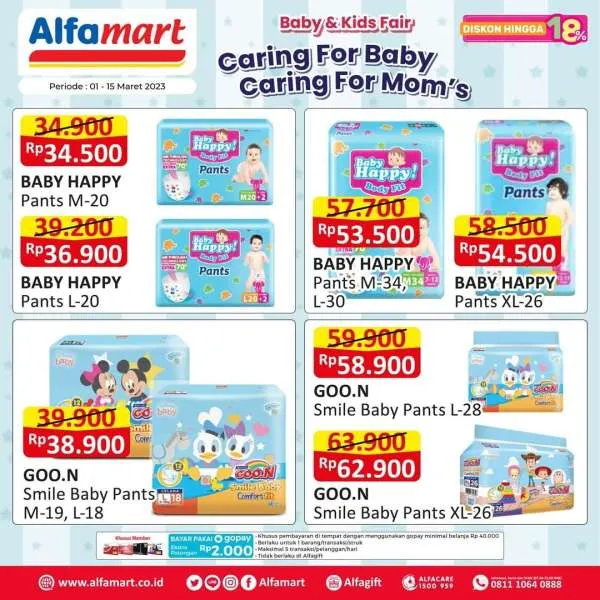 Promo Alfamart Baby & Kids Fair Periode 1-15 Maret 2023