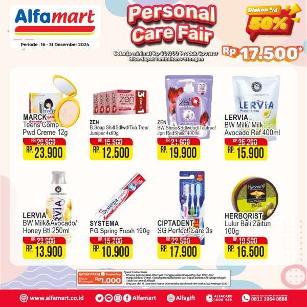 Promo Alfamart 16-31 Desember 2024 Personal Care Fair