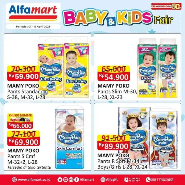 Promo Alfamart Baby & Kids Fair Periode 1-15 April 2023