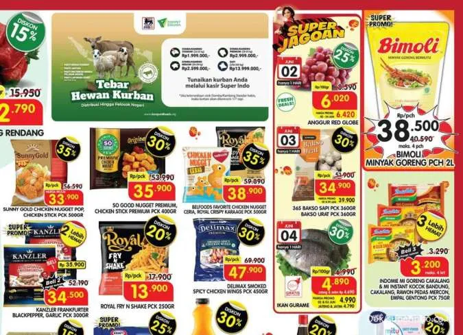 Promo Superindo Hari Ini 2-4 Juni 2025, Sabun Cuci Piring-Detergent Diskon s/d 40%