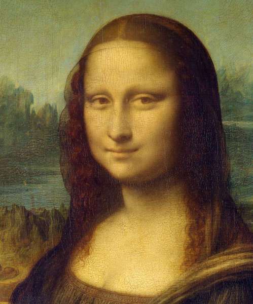 Foto Lukisan Mona Lisa karya Leonardo Da Vinci yang tersimpan di Museum Louvre Prancis 