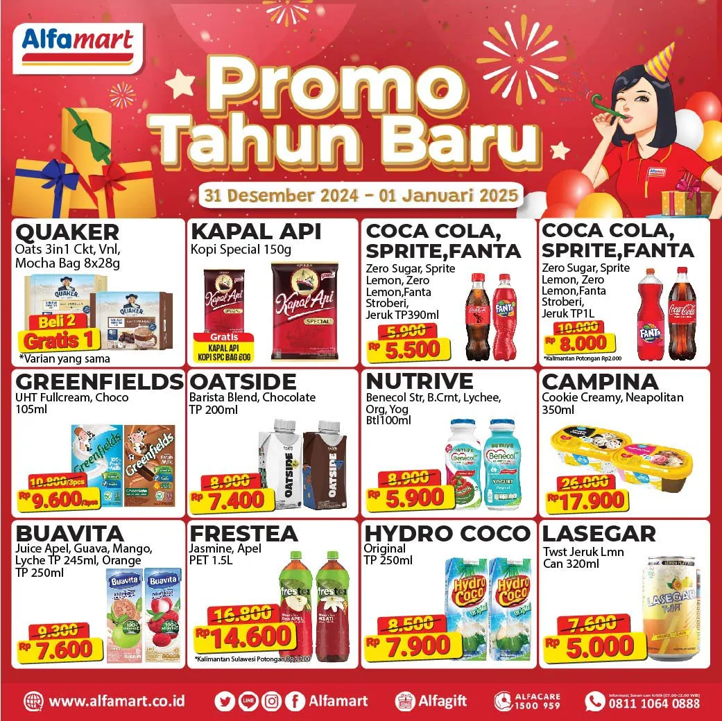 Promo Alfamart Spesial Tahun Baru Periode 31 Desember 2024-1 Januari 2025