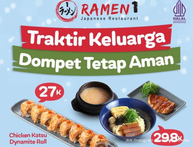 Traktir Keluarga Tanpa Khawatir, Promo Ramen 1 Hadirkan Menu Spesial Mulai Rp 16.000