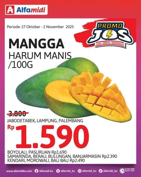 Promo JOS Alfamidi Periode 27 Oktober-2 November 2025