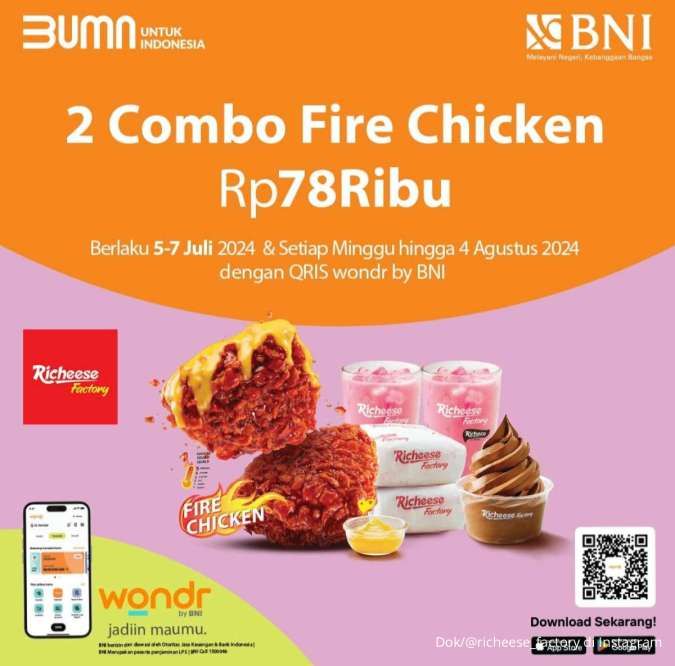 Promo Richeese x Wondr by BNI