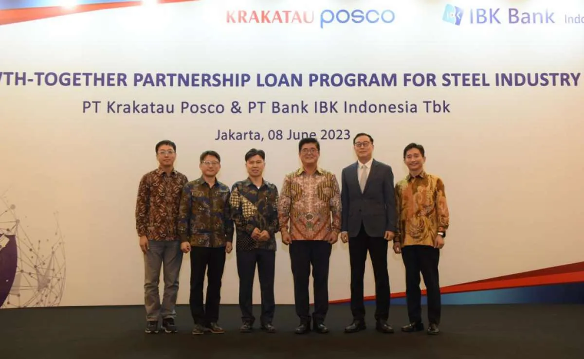 Bank IBK Gandeng Krakatau Posco Beri Bunga Rendah bagi Supplier dan Buyer