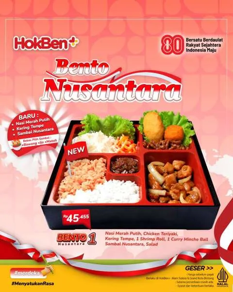 Promo HokBen+ Bento Nusantara 1