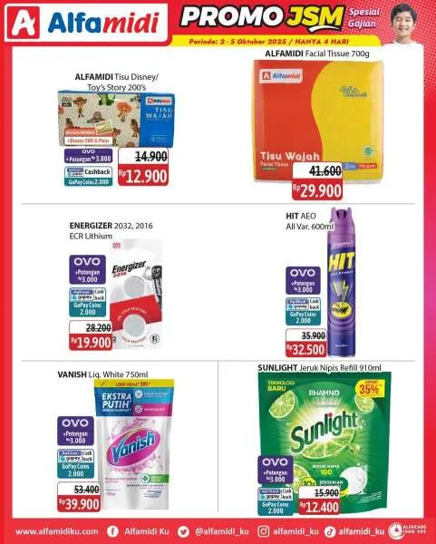 Promo JSM Alfamidi Hanya 4 Hari Periode 2-5 Oktober 2025