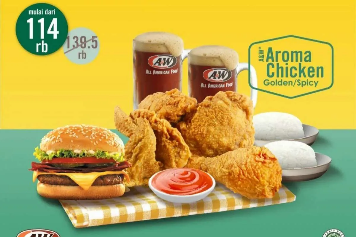 Promo A&W Maret 2022, Paket Super Deals Ayam, Burger, dan Nasi Banyak Diskon!