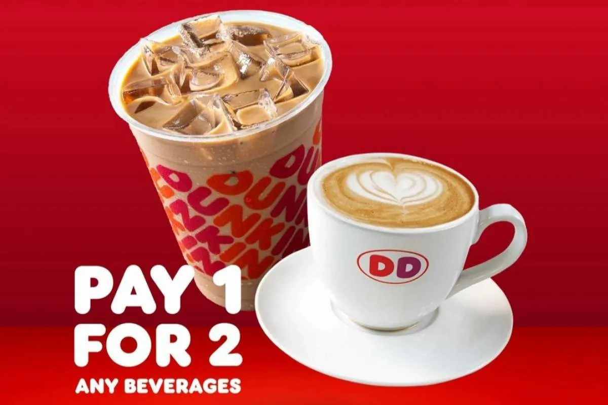 Promo Dunkin Donuts 28-30 Januari 2022, Bayar 1 Dapat 2 Minuman via Kartu BCA & Flazz