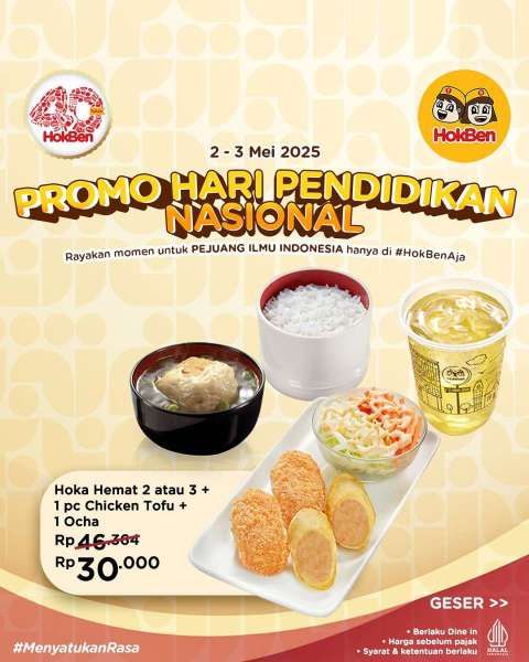 Promo HokBen Spesial Hari Pendidikan Nasional 2-3 Mei 2025