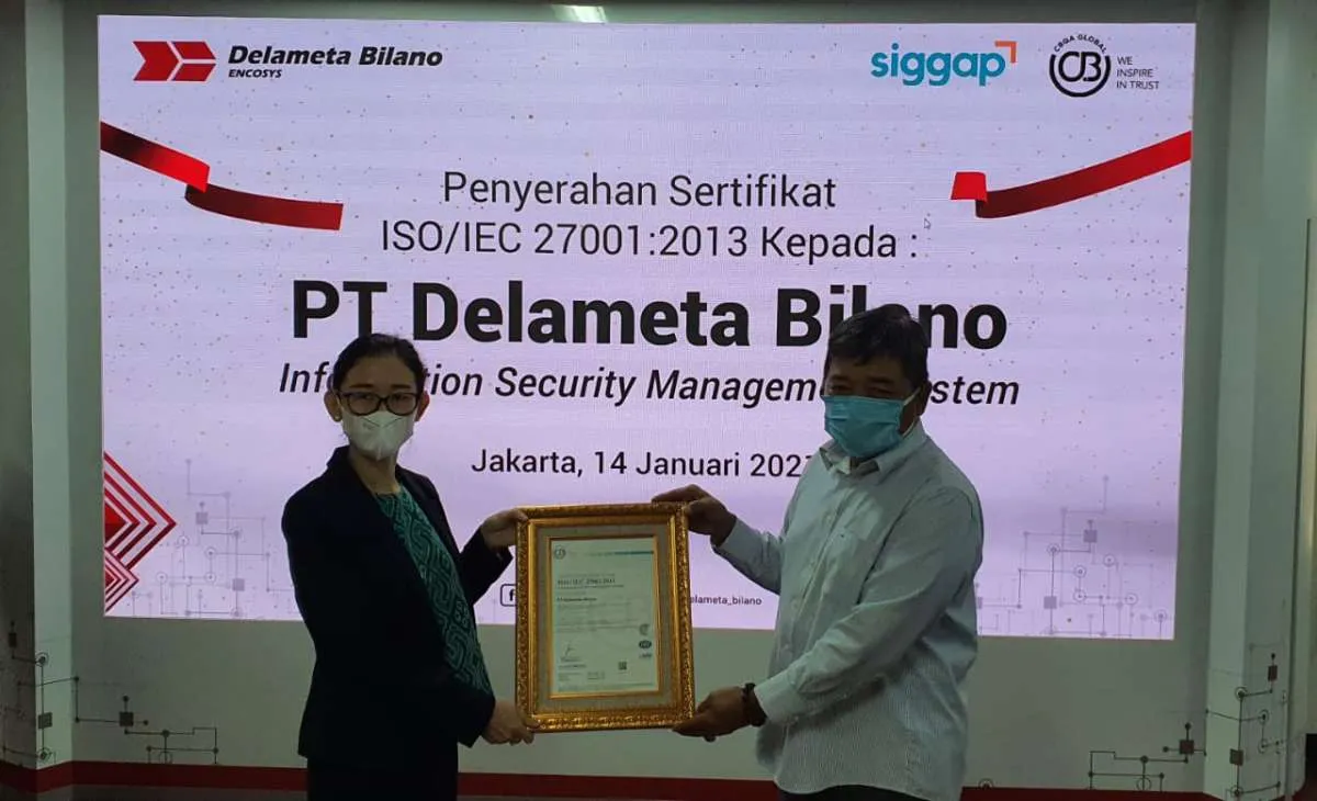 Perkuat keamanan digital, Delameta kantongi ISO 27001