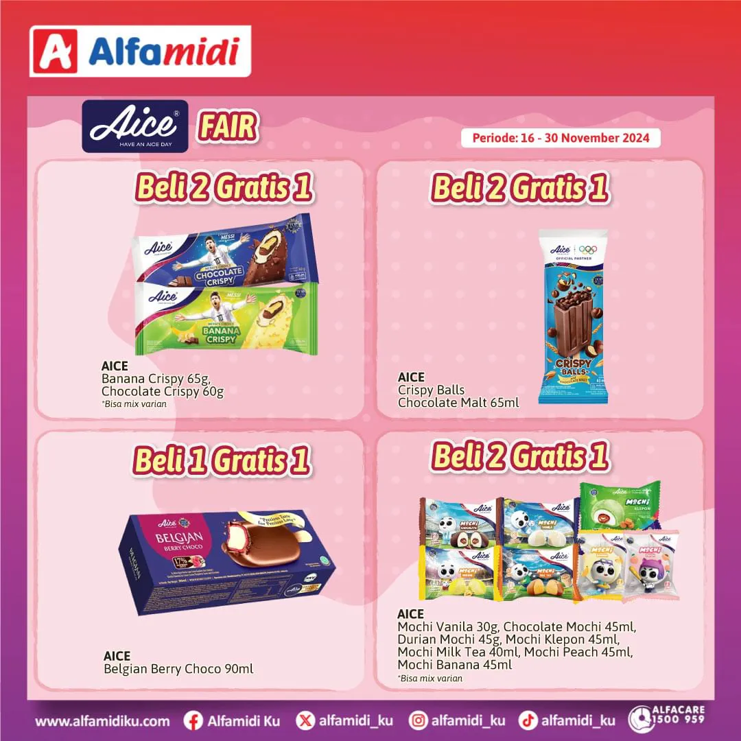 Promo Alfamidi Aice Fair Periode 16-30 November 2024