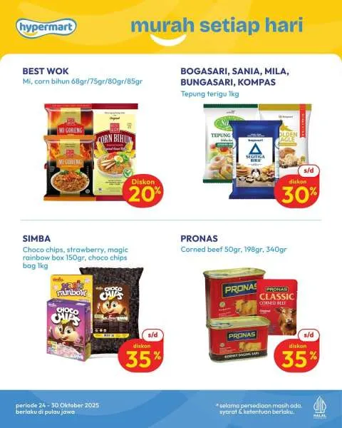 Promo JSM Hypermart Weekend Periode 24-27 Oktober 2025
