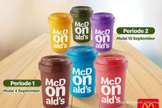 Promo McD Tumbler Warna Warni Ukuran 560 ml, Terbatas di Bulan September 2023