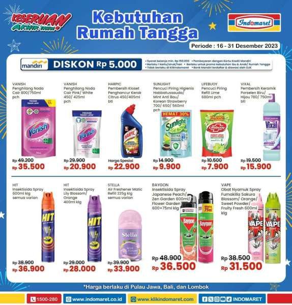 Promo Indomaret Super Hemat Periode 16-31 Desember 2023