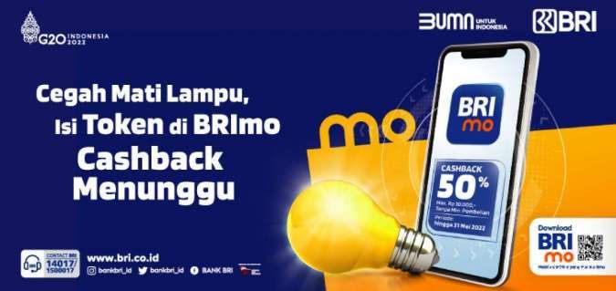 Beli Token Listrik di BRImo Cashback 50%, Simak Promonya di Sini!