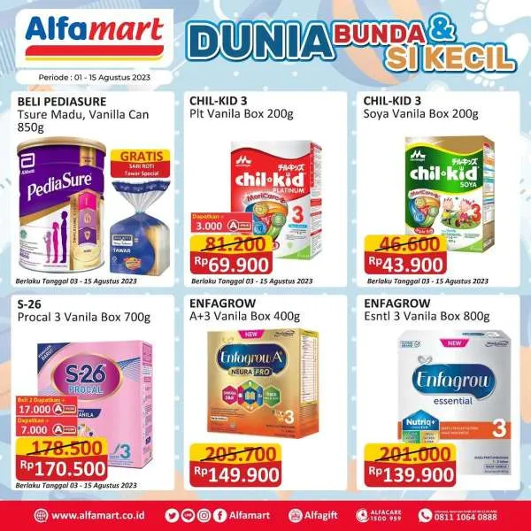 Promo Alfamart Dunia Bunda & Si Kecil Periode 1-15 Agustus 2023