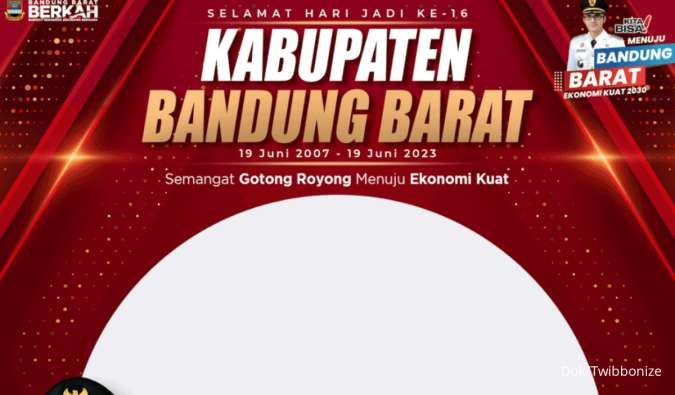 15 Twibbon Hari Jadi Kabupaten Bandung Barat 2023, Rayakan HUT KBB ke-16 