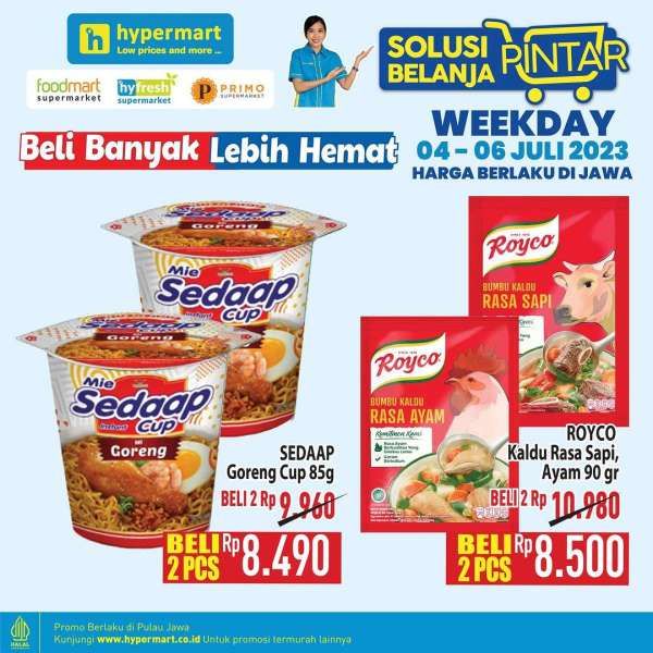 Katalog Promo Hypermart Weekday Terbaru 4-6 Juli 2023