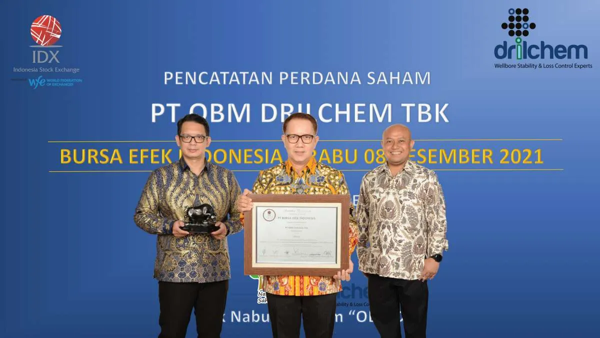 Baru listing, berikut target pertumbuhan kinerja OBM Drilchem tahun 2021 dan 2022