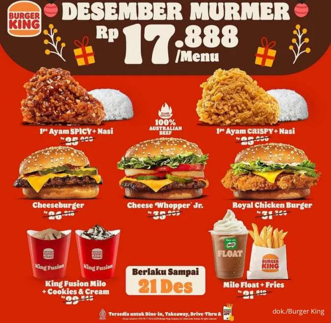 Desember Murmer Burger King
