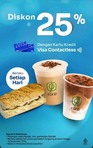 Promo Fore Coffee Pakai Visa Contactless