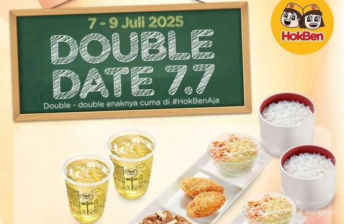 Promo HokBen 7.7 Mulai 7-9 Juli 2025, Promo Makan Berdua Spesial Dine In