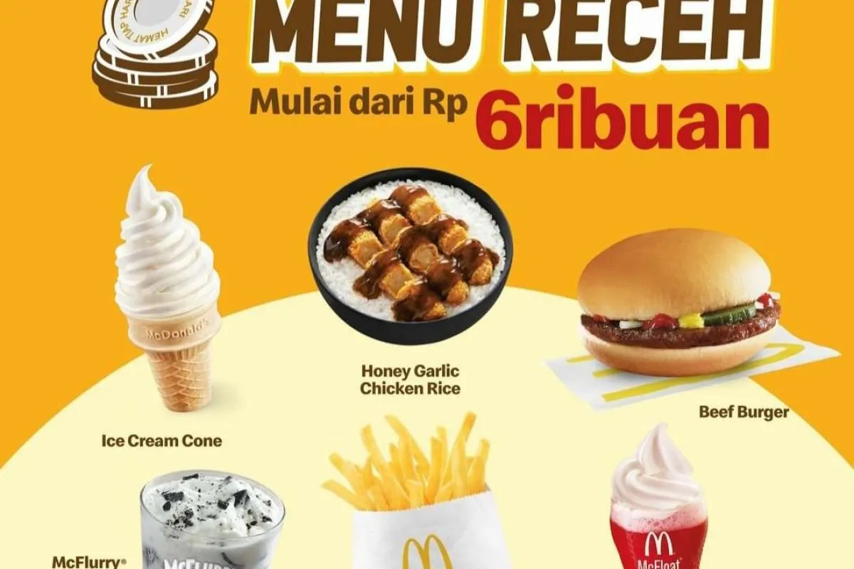 Promo McD Maret 2022, dari Es Krim hingga Burger di Menu Receh Mulai Rp 6.000