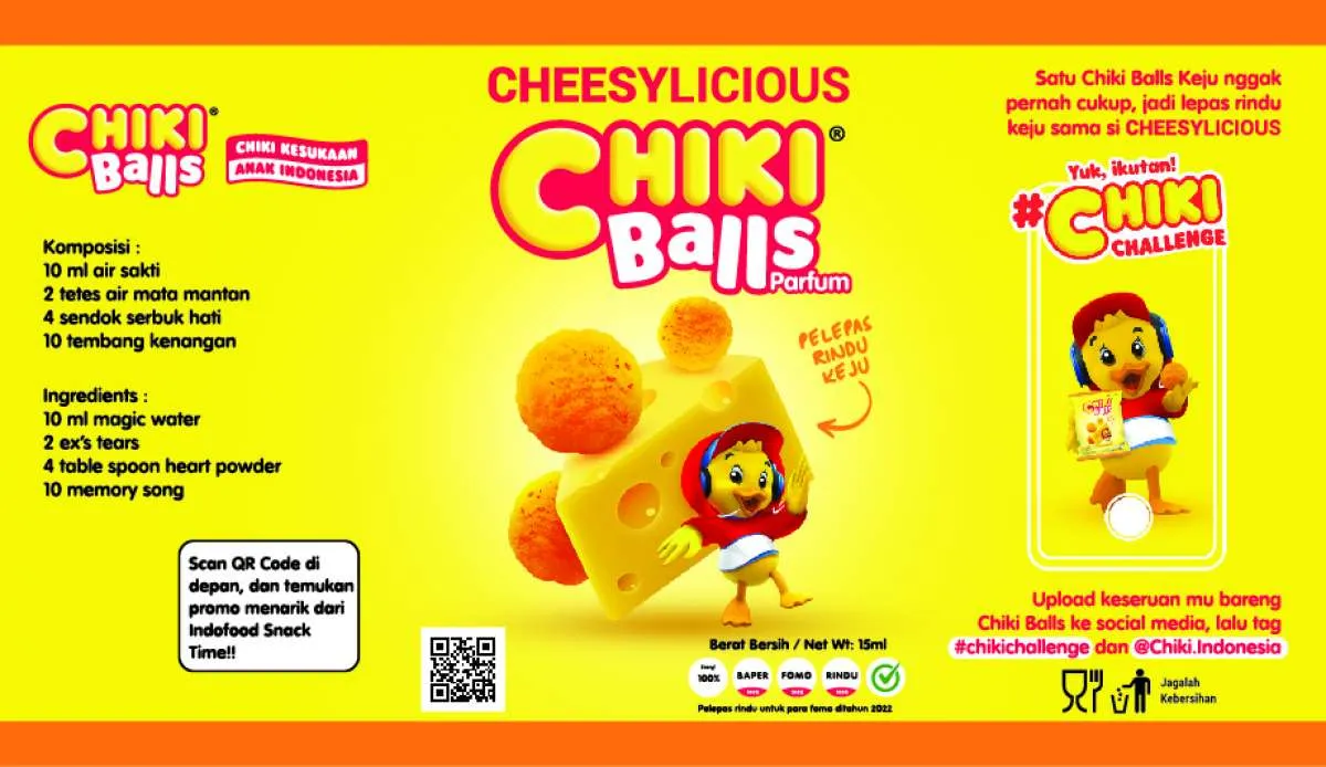 Chiki Balls Luncurkan Inovasi Parfum Chiki Keju dengan Aroma Khas Keju Menggoda