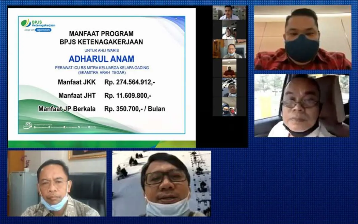 BPJAMSOSTEK Bayarkan Klaim Perawat Meninggal Akibat Covid-19