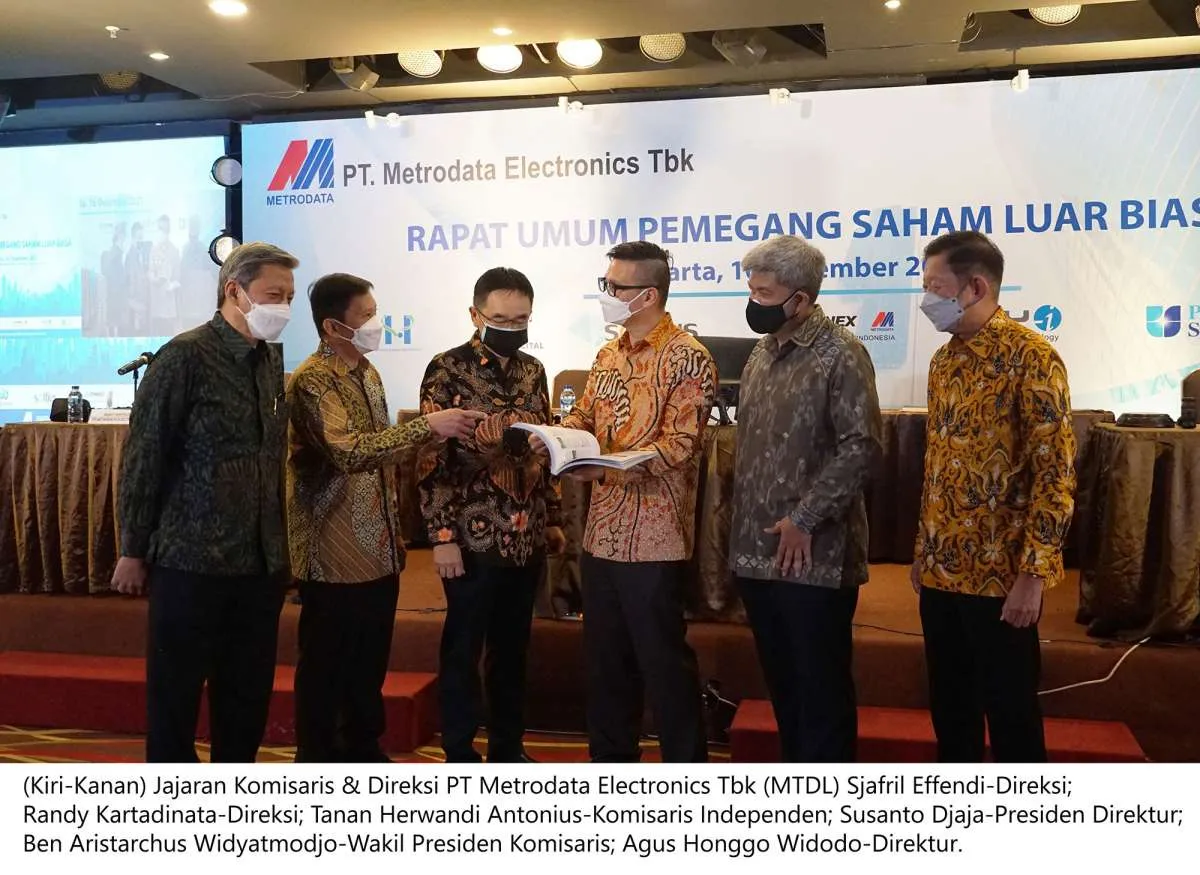 Metrodata Electronics (MTDL) Targetkan Pertumbuhan Pendapatan 15% di Tahun 2022