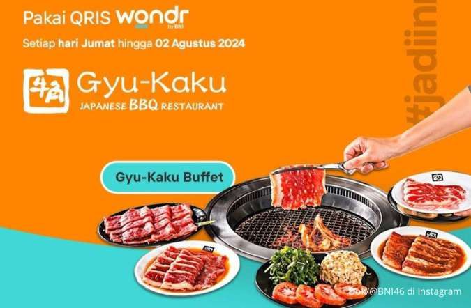 Promo Wondr by BNI di Gyu-Kaku 2 Agustus 2024, Hari Terakhir Promo Setiap Jumat