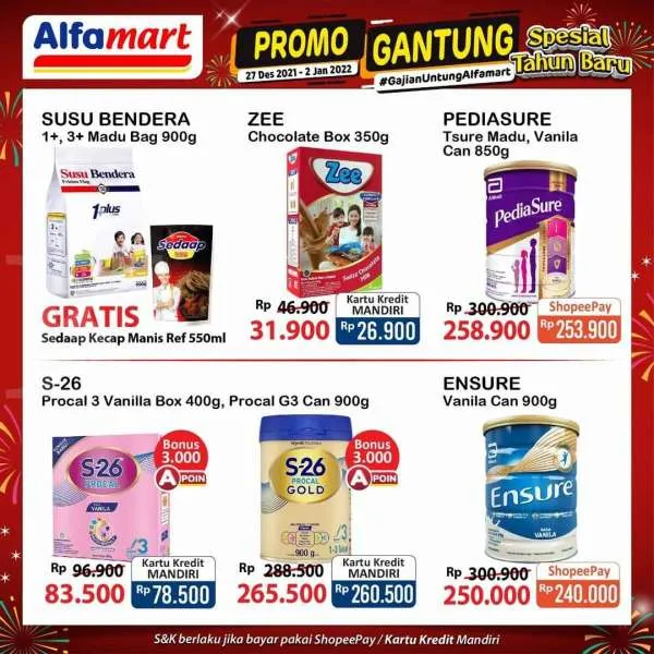 Promo Alfamart Gantung 27 Desember 2021-2 Januari 2022