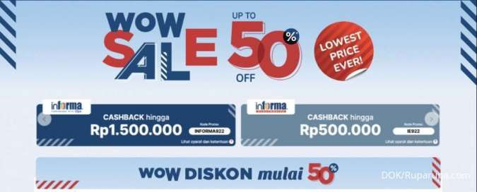 Cek Diskon Mulai 50% Produk Ace Hardware dan Informa Yuk!