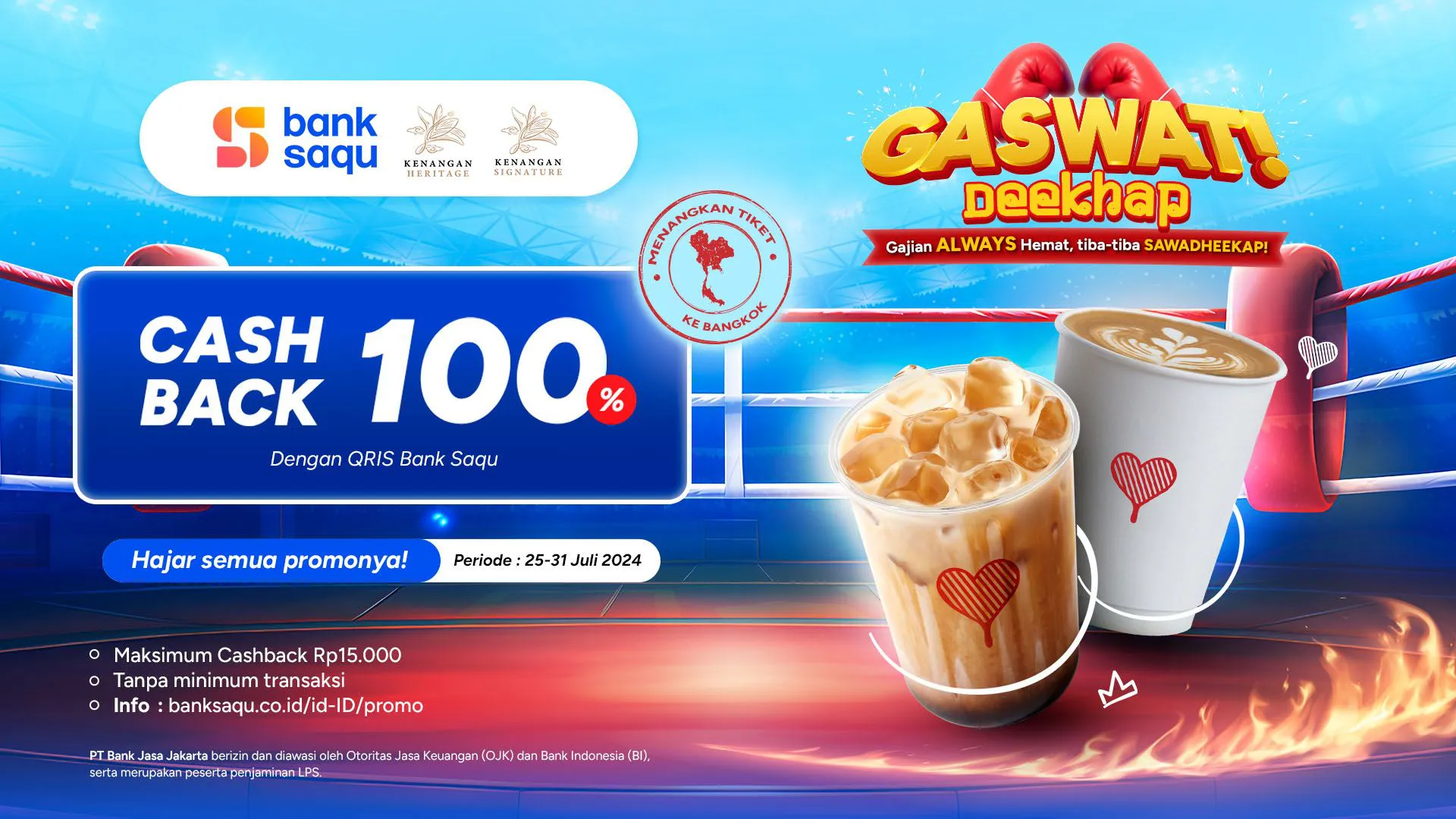 Promo Gaswat Cashback 100% di Kopi Kenangan