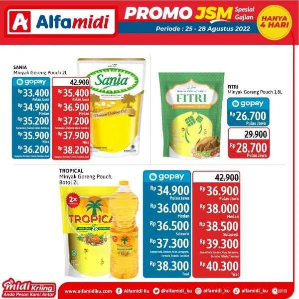 Promo JSM Alfamidi Spesial Gajian Periode 25-28 Agustus 2022