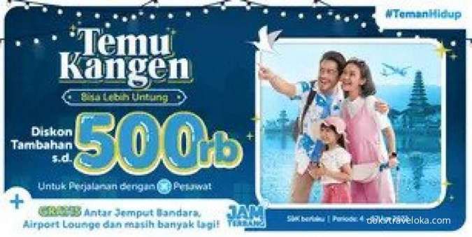 Promo Jam Terbang Tiket Pesawa di Traveloka, Diskon Tambahan Sampai Rp 500.000