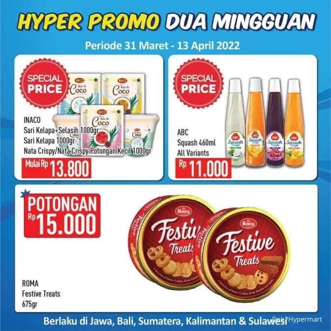 Promo Hypermart Dua Mingguan Periode 31 Maret-13 April 2022
