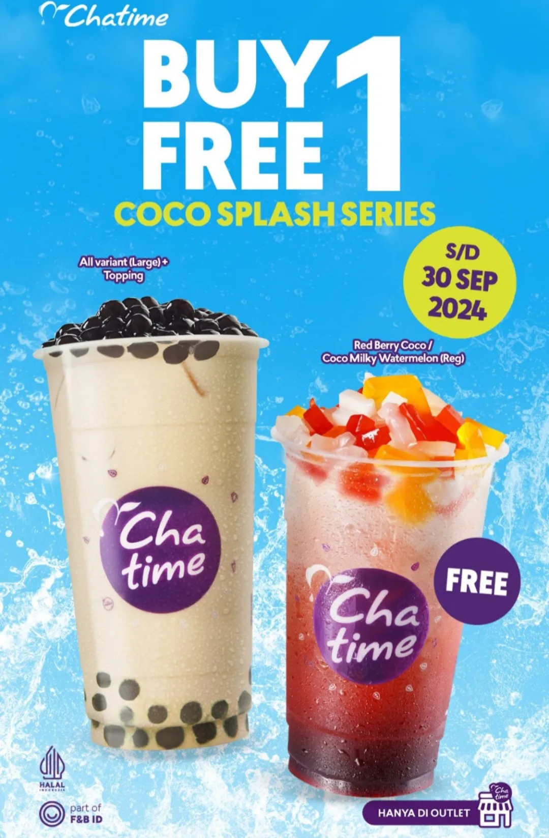 Chatime Buy 1 get 1 free