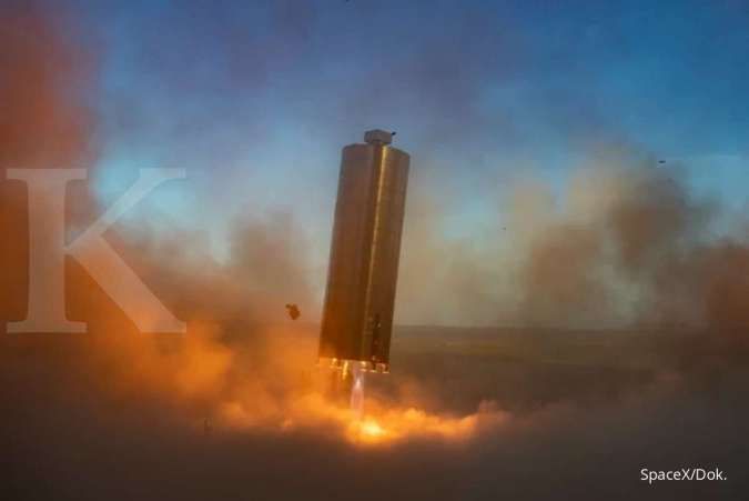 Uji coba prototipe roket Starship SN 5 besutan SpaceX berhasil terbang 150 meter!