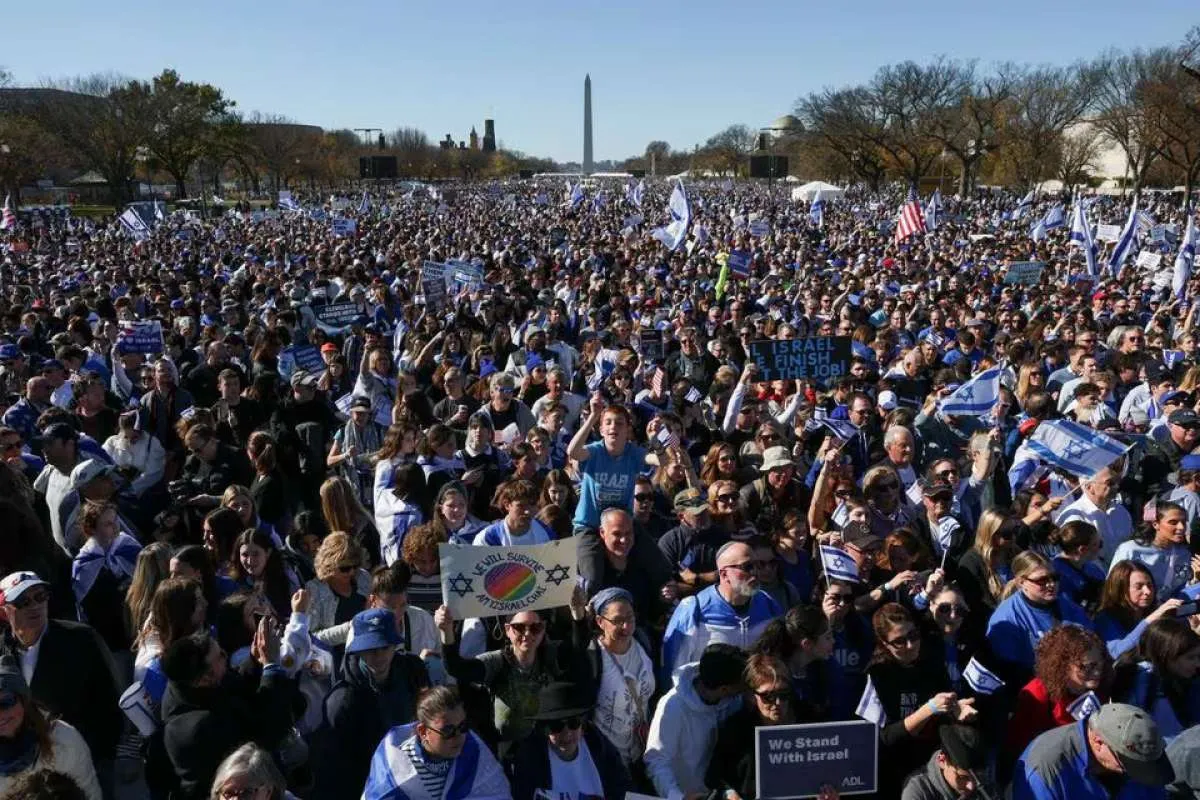 Puluhan Ribu Orang Berkumpul di Washington DC Suarakan Dukungan untuk Israel