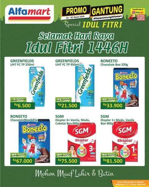 Promo Alfamart Gantung Spesial Idul Fitri Periode 24-30 Maret 2025