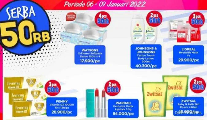 Promo Watsons Weekend Special Periode 6-9 Januari 2022