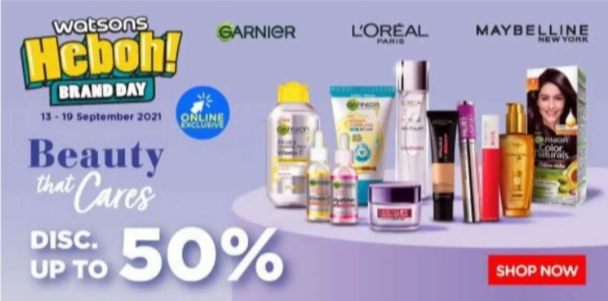Promo Skincare dan Makeup L'Oreal, Garnier, dan Maybelline, Ada Diskon Hingga 50%!