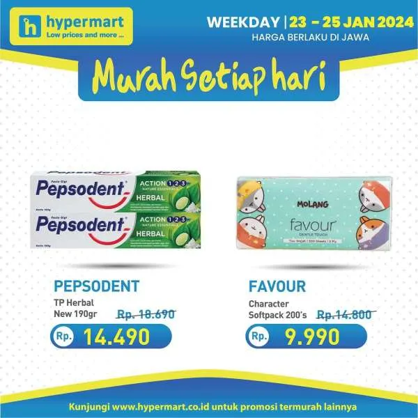 Promo Hypermart Hyper Diskon Weekday Periode 23-25 Januari 2024