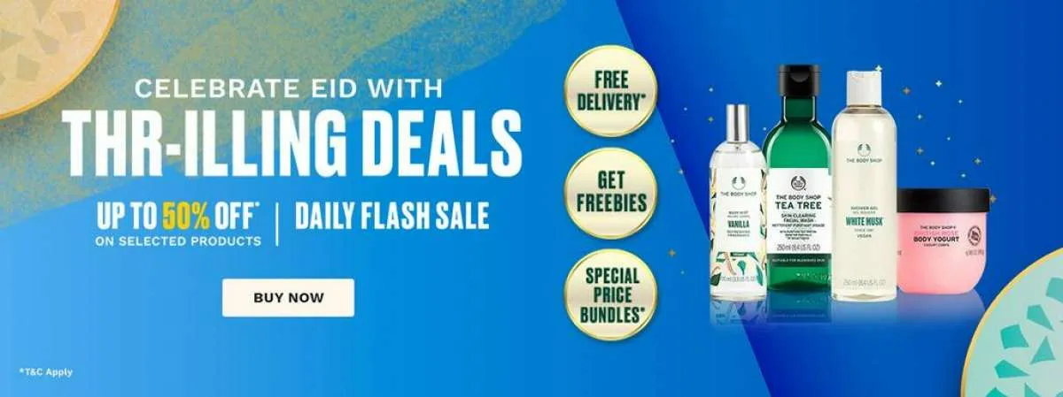 Promo The Body Shop Ramadan THR Deals, Banyak Produk Diskon Hingga 50%