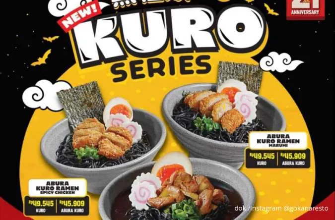 Promo 2 Menu Baru Gokana, Ada Ramen Hitam Unik dengan Cita Rasa Gurih Nikmat