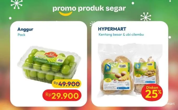 Promo JSM Hypermart 19-22 Desember 2025, Anggur Shine Muscat Diskon Rp 20.000