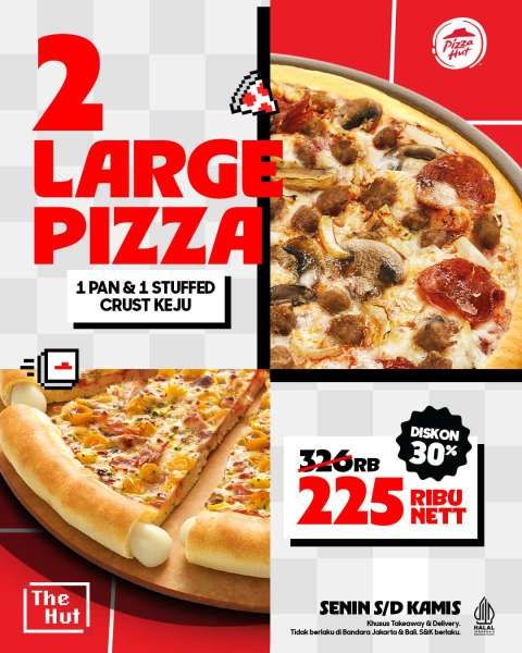 Promo Pizza Hut Setiap Senin-Kamis